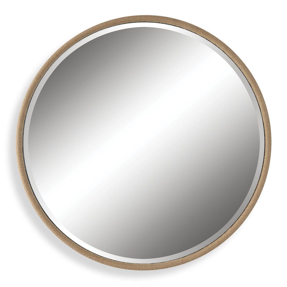 Ranchero Round Mirror, Natural