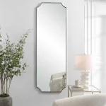 Lennox Tall Mirror, Nickel - Image 4