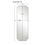 Lennox Tall Mirror, Nickel - Image 8