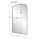 Tordera Arch Mirror, Brass - Image 8