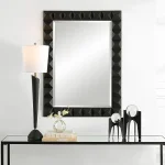 Studded Mirror, Black - Image 3