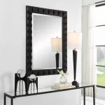 Studded Mirror, Black - Image 4