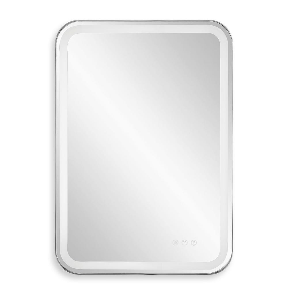 Crofton Lighted Vanity Mirror, Nickel