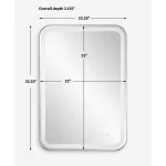 Crofton Lighted Vanity Mirror, Nickel - Image 13