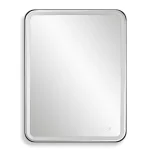 Crofton Lighted Large Mirror, Black