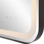 Crofton Lighted Large Mirror, Black - Image 8