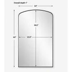 Tordera Arch Mirror, Black - Image 9