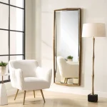 On Point Tall Mirror, Gold - Image 3