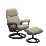 Stressless® Consul (M) Signature Base Recliner with Ottoman