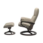 Stressless® Consul (M) Signature Base Recliner with Ottoman - Image 3