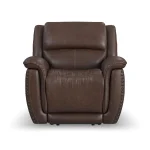 Beau Sable Fabric Power Recliner with Power Headrest - Image 4