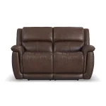 Beau Sable Fabric Power Reclining Loveseat with Power Headrests - Image 4