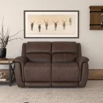 Beau Sable Fabric Power Reclining Loveseat with Power Headrests - Image 7