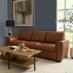 Henry Caramel Leather Sofa - Image 3