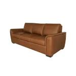Henry Caramel Leather Sofa - Image 9