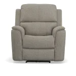 Henry Fog Fabric Power Recliner with Power Headrest & Lumbar - Image 4
