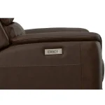 Henry Burnt Umber Leather Power Recliner with Power Headrest & Lumbar - Image 8