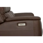 Henry Burnt Umber Leather Power Reclining Sofa with Power Headrests & Lumbar - Image 7