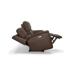 Henry Burnt Umber Leather Power Reclining Sofa with Power Headrests & Lumbar - Image 8