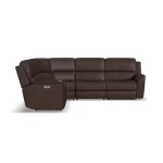 Henry Leather Power Reclining Sectional with Power Headrests & Lumbar - Image 21