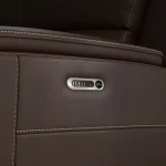 Henry Leather Power Reclining Sectional with Power Headrests & Lumbar - Image 7