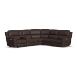 Henry Burnt Umber Leather Power Reclining Sectional with Power Headrest & Lumbar - Image 10