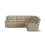 Henry Beige Leather Power Reclining Sectional with Power Headrest & Lumbar - Image 12