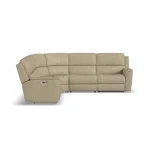 Henry Beige Leather Power Reclining Sectional with Power Headrest & Lumbar - Image 13