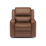 Linden Caramel Leather Power Recliner with Power Headrest & Lumbar - Image 4