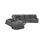 Linden Charcoal Leather Power Reclining Sectional with Power Headrest & Lumbar - Image 11