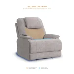 Zecliner Model 2 Petite Dove Fabric Power Lift Sleep Recliner with Power Headrest & Lumbar - Image 16