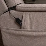 Zecliner Model 1 Dove Fabric Power Lift Sleep Recliner with Power Headrest & Lumbar - Image 10