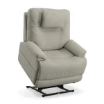 Zecliner Model 2 Dove Fabric Power Lift Sleep Recliner with Power Headrest & Lumbar