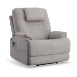Zecliner Model 2 Dove Fabric Power Lift Sleep Recliner with Power Headrest & Lumbar - Image 16
