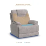 Zecliner Model 2 Dove Fabric Power Lift Sleep Recliner with Power Headrest & Lumbar - Image 18