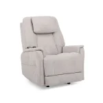 Zecliner Model 3+ Ceramic Fabric Power Rocking Sleep Recliner with Power Headrest, Lumbar, Heat & Massage