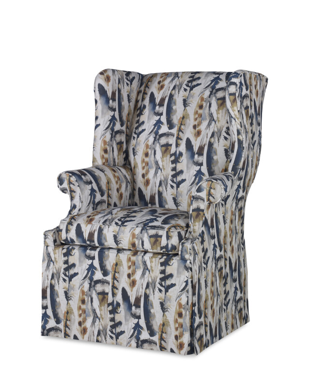 11-1050SK - Leo Skirted Wing Chair