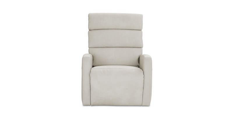 Hudson Leather Track Arm Lay Flat Power Lift Recliner