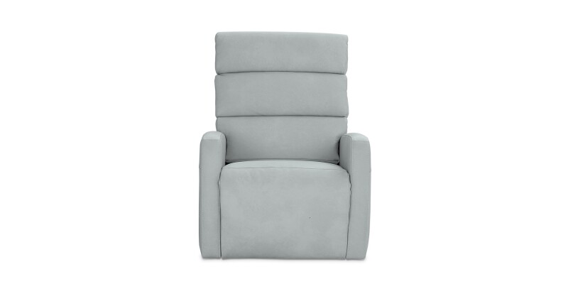 Hudson Leather Track Arm Lay Flat Power Lift Recliner