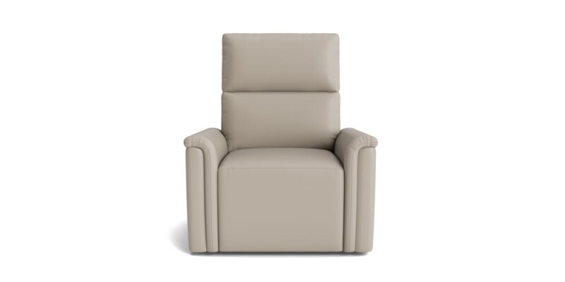 Harris Leather Pad Arm Swivel Glider Power Recliner
