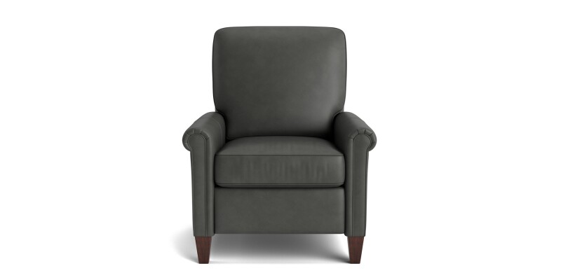 Thompson Leather Panel Arm Manual Recliner