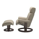 Stressless® Magic (M) Classic Base Recliner with Ottoman - Image 3