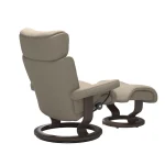 Stressless® Magic (M) Classic Base Recliner with Ottoman - Image 5