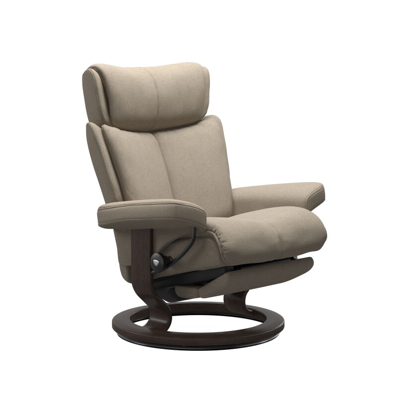 Stressless® Magic (M) Classic Base Recliner with Power