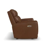 Alister Sedona Leather Power Gliding Loveseat with Console, Power Headrests & Lumbar - Image 5
