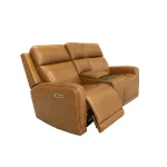 Alister Sedona Leather Power Gliding Loveseat with Console, Power Headrests & Lumbar - Image 9