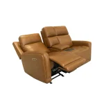 Alister Sedona Leather Power Gliding Loveseat with Console, Power Headrests & Lumbar - Image 10