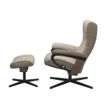 Stressless® Wing (M) Cross Base Recliner with Ottoman - Image 3
