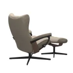 Stressless® Wing (M) Cross Base Recliner with Ottoman - Image 5