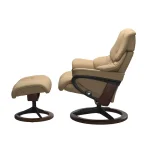 Stressless® Reno (M) Signature Base Recliner with Ottoman - Image 3